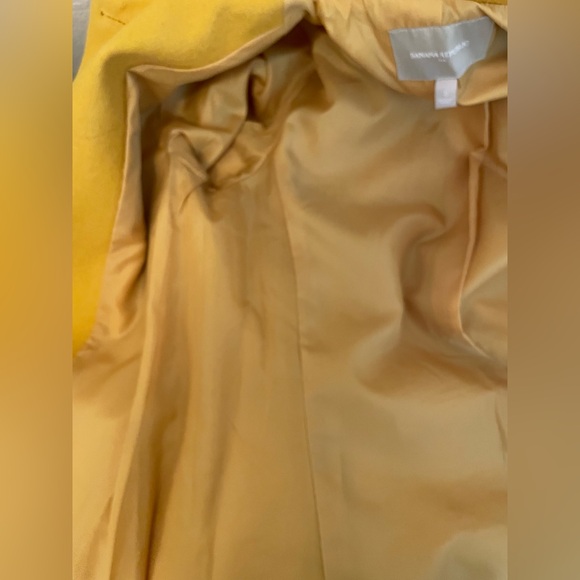 Banana Republic Yellow Trench Coat with Belt - Picture 12 of 14